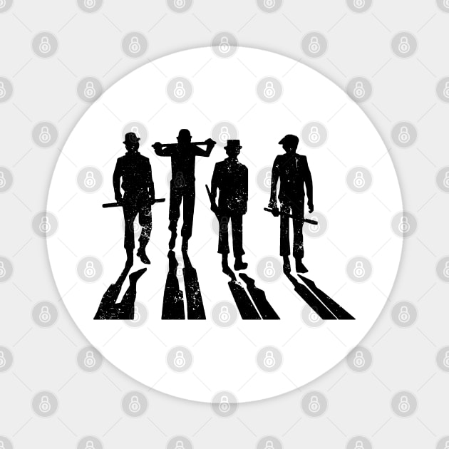 A Clockwork Orange Droogs Stencil Silhouette Magnet by CultureClashClothing